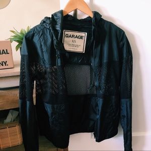 Black Mesh Windbreaker